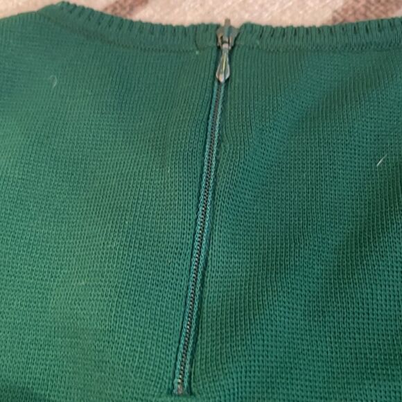 Vintage Emerald Green Acrylic Sweater Euro 40 - Picture 14 of 16